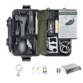 Kit de survie multifonction SONORA avec couteau, lampe, sifflet et accessoires pour l'extérieur et l'urgence.