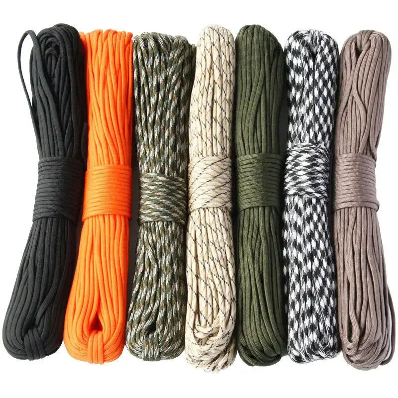 Paracorde SONORA noire de 5m, résistance 550, utilisée pour le camping, l'escalade et le bricolage.