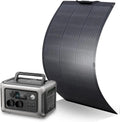 Station d’énergie portable solaire SONORA avec panneaux solaires, affichage numérique et ports de recharge pour appareils.